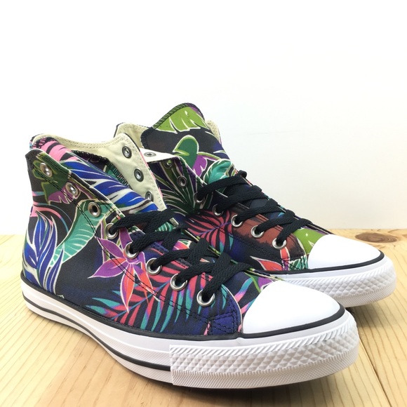 Converse CTAS Hi Top Tropical Print Size 10.5 Mens - Picture 4 of 8